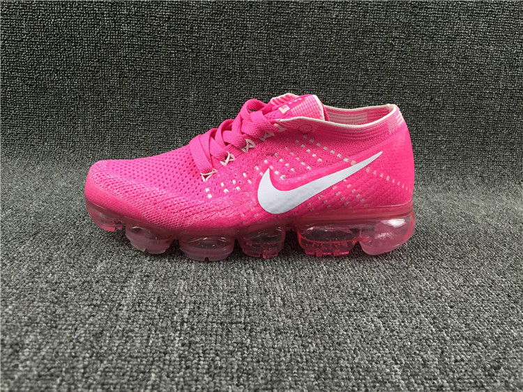 Nike Flyknit Air VaporMax 2018 Women\'s Running Shoes Pink White